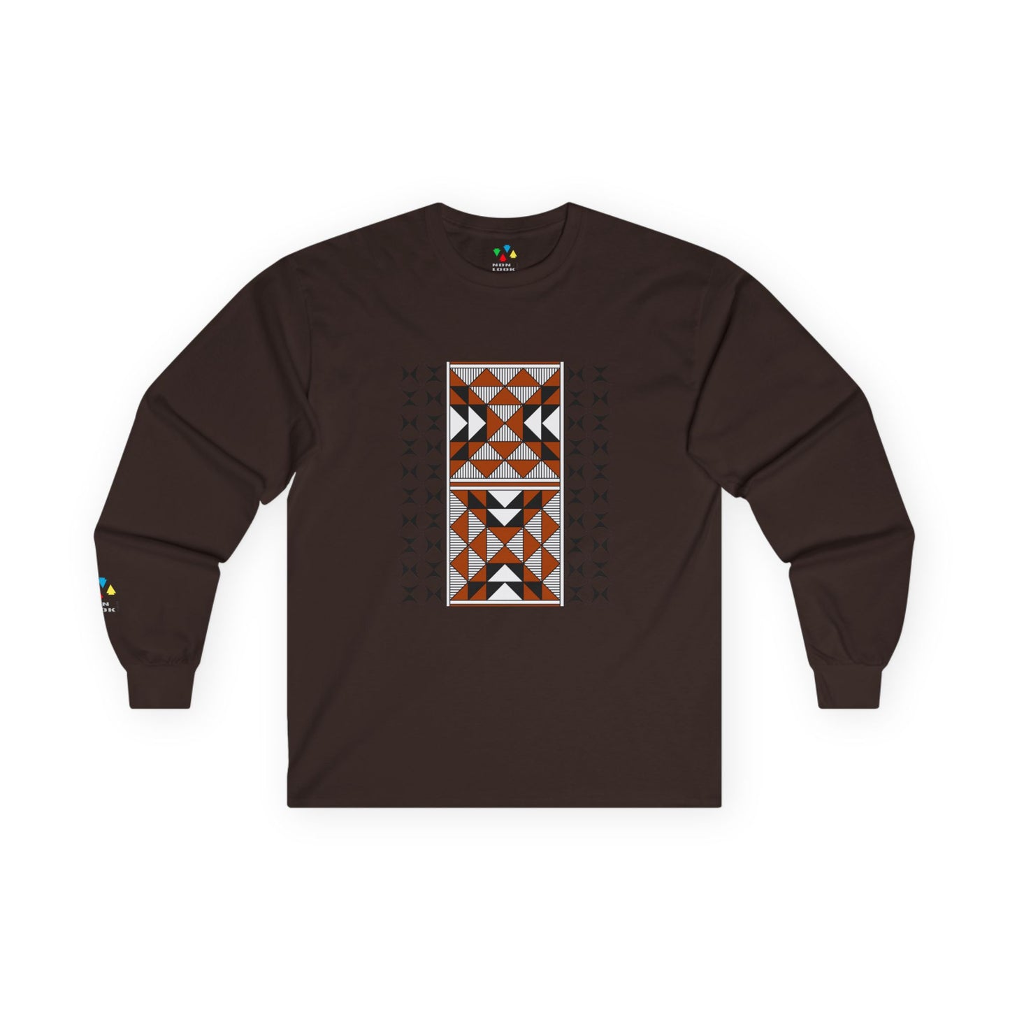 Sacred Mountains in Rust Unisex Long Sleeve Tee