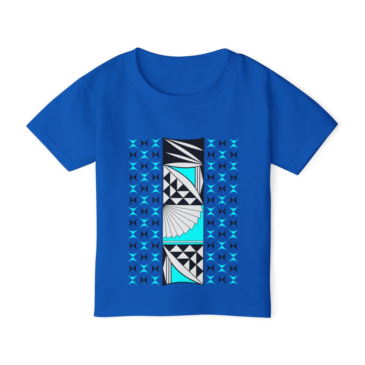 Turquoise Southwest Sunrise Toddler T-Shirt - Modern Geometric Design