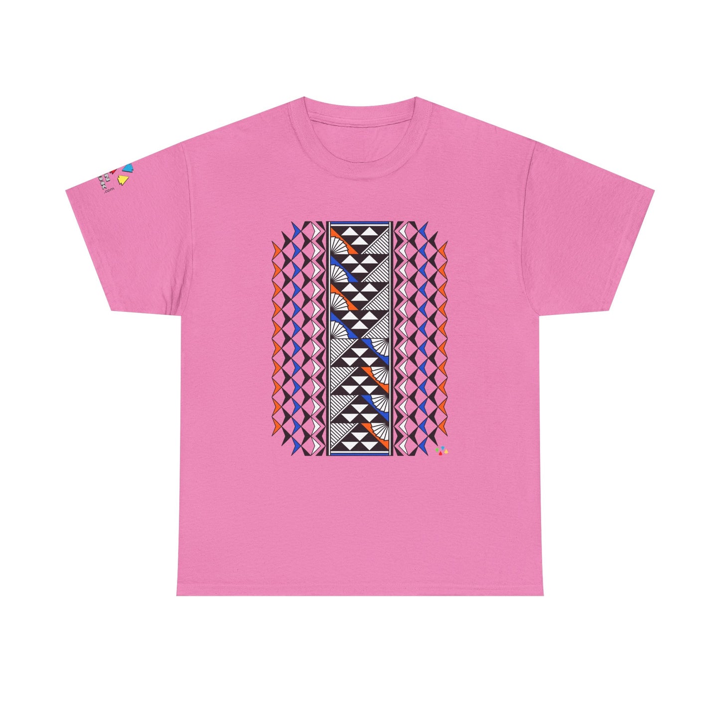 Sun and Rain in Orange/Blue Gildan Unisex Tee
