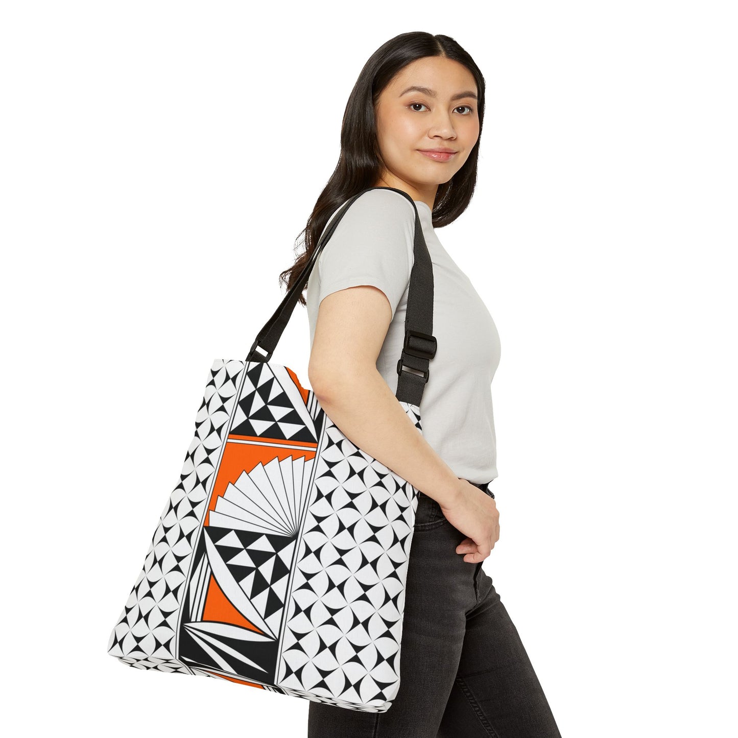 Orange Southwest Sunrise Adjustable Tote Bag