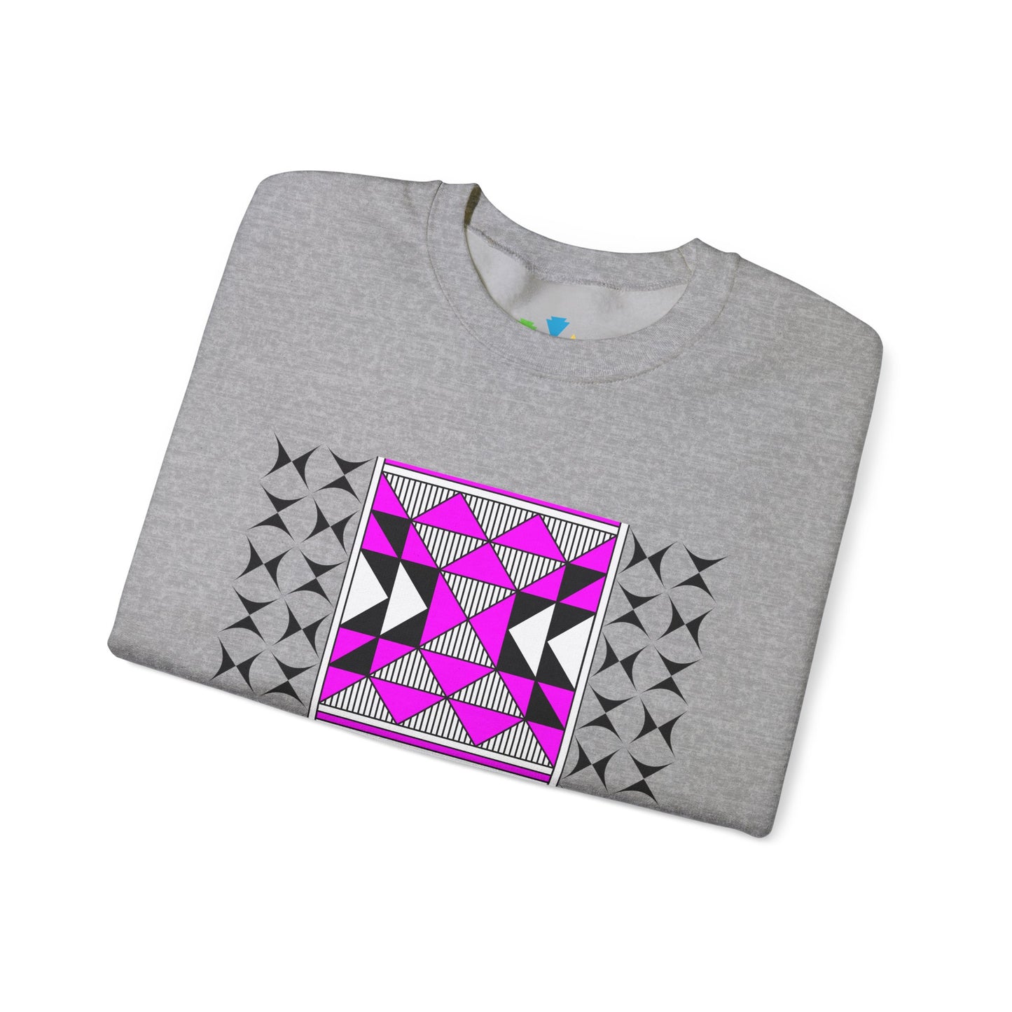 Sacred Mountains in Pink Unisex Sweatshirt