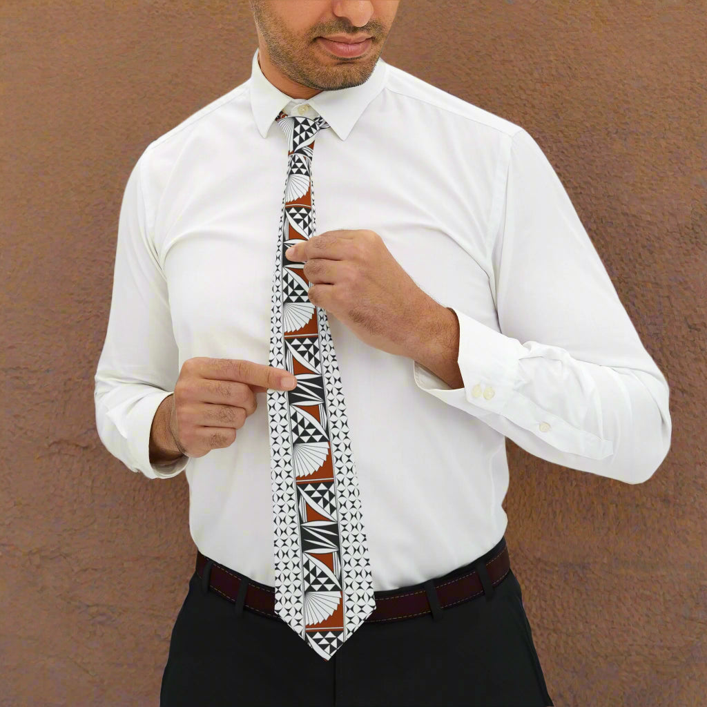 Rust Southwest Sunrise Necktie