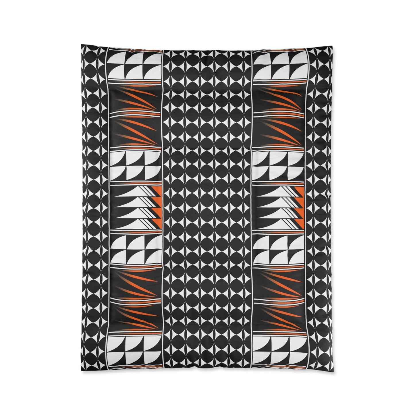 Southwest Feather Blessing in Orange Comforter