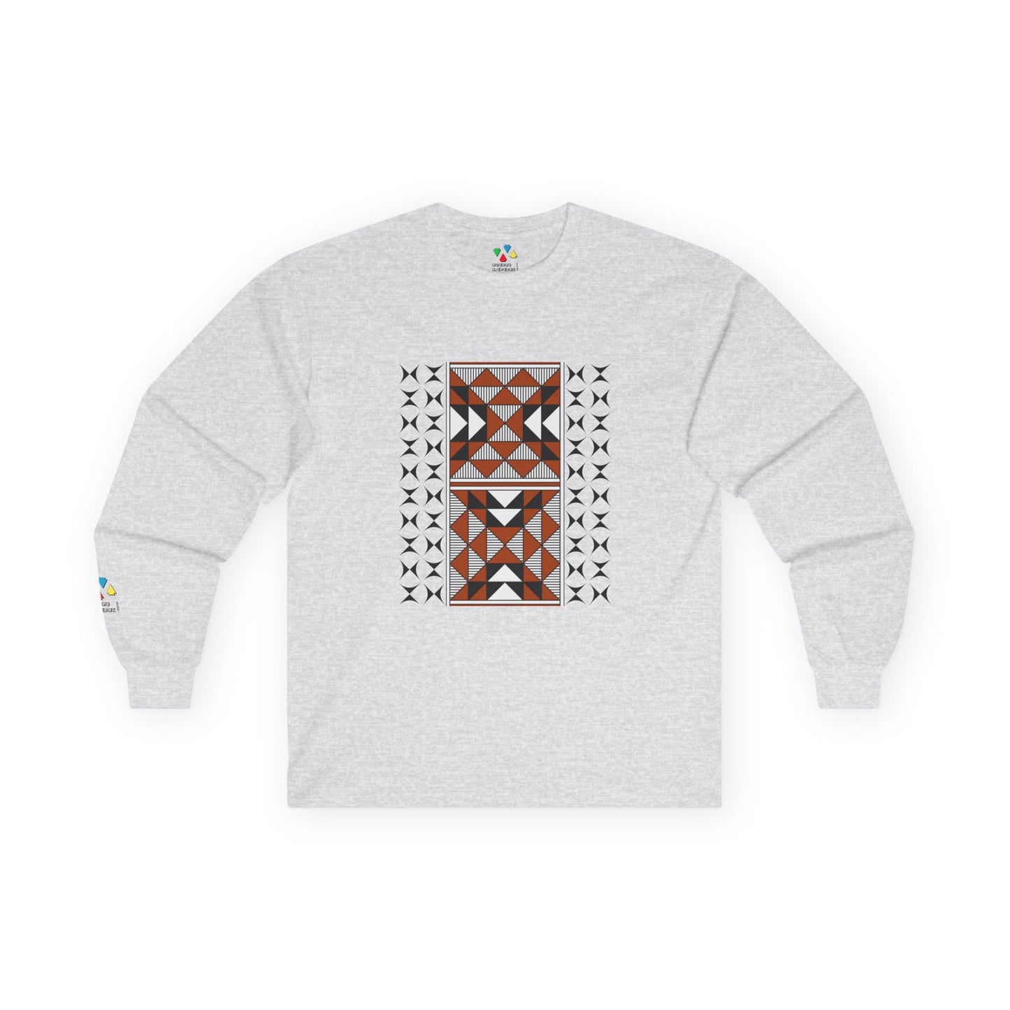 Sacred Mountains in Rust Unisex Long Sleeve Tee