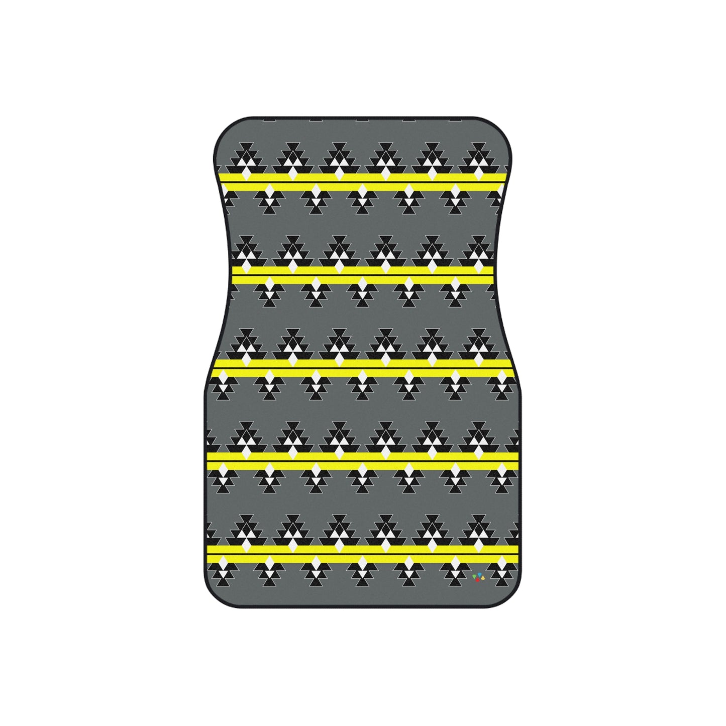 Yellow Native Woven Stories Car Mats (Set of 4)