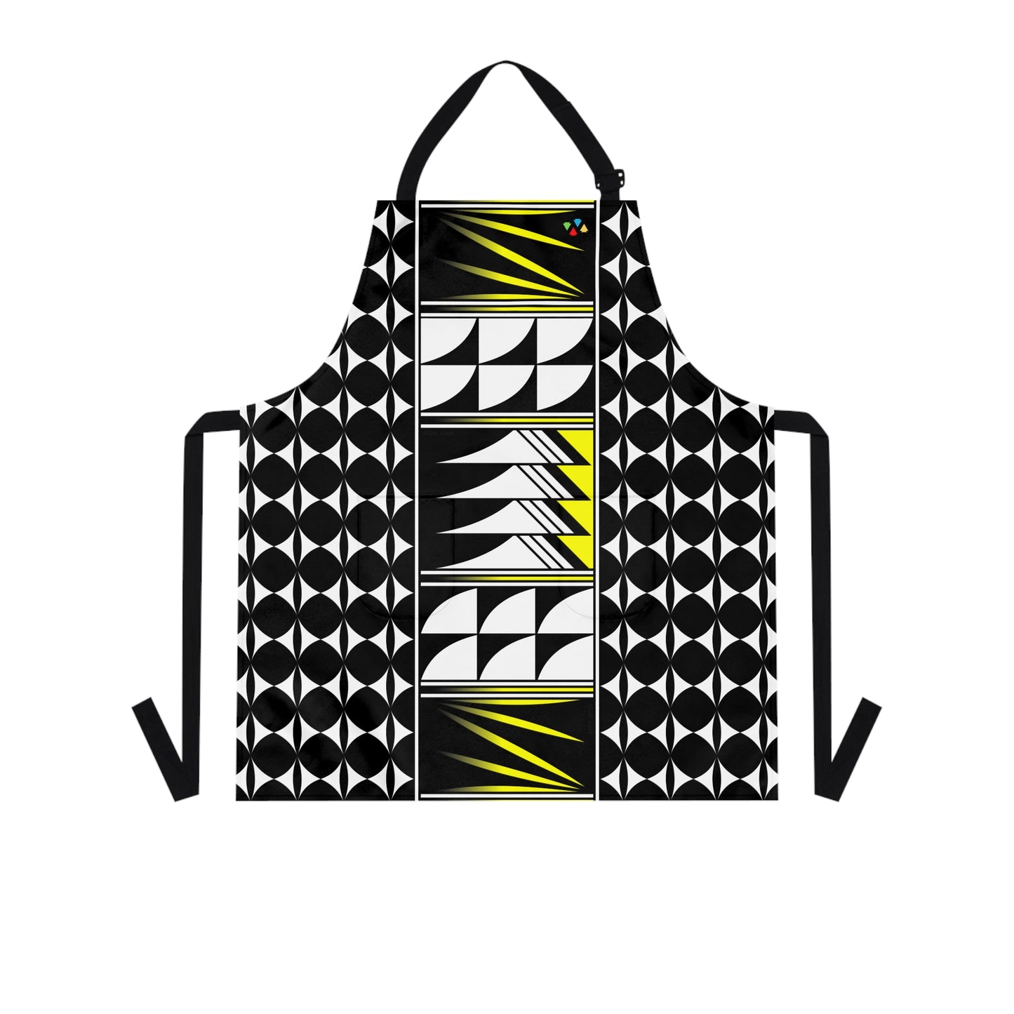 Yellow Native Feather Blessing Two Pocket Apron