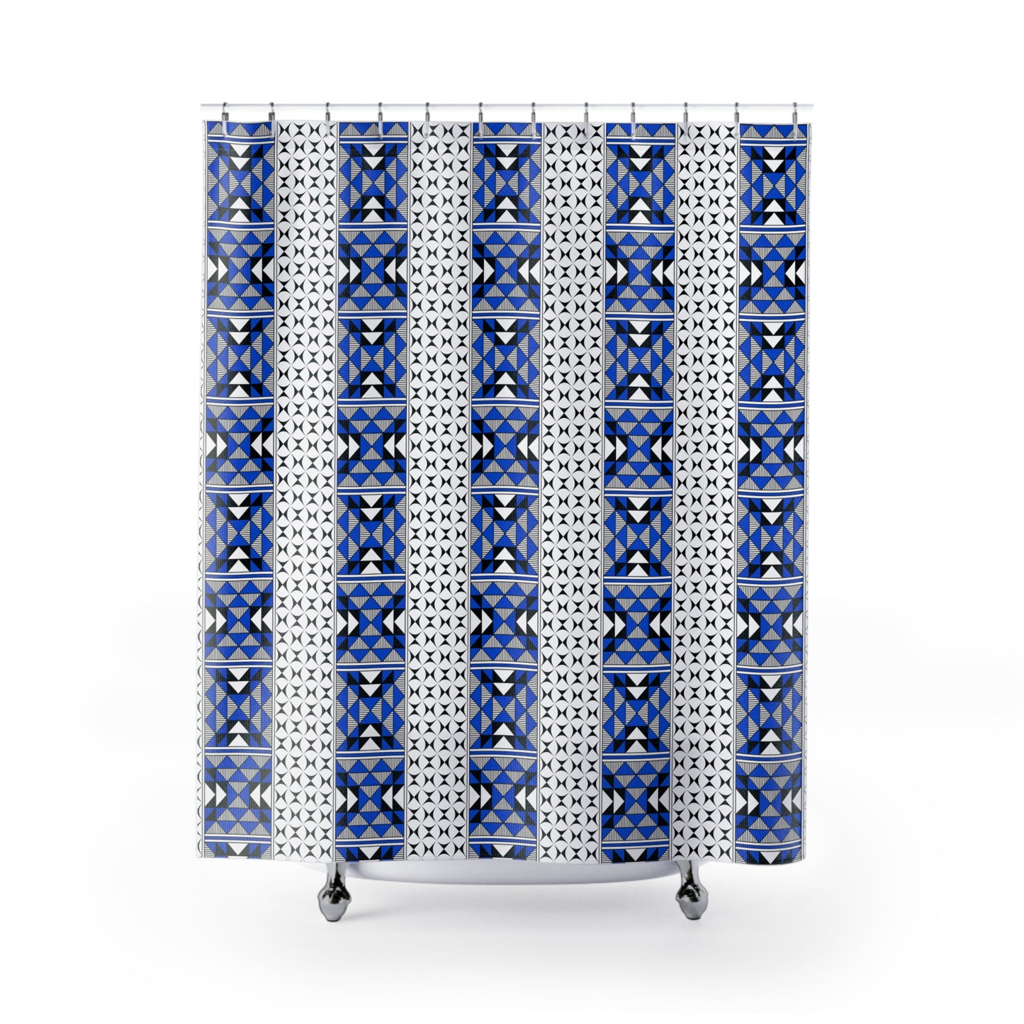 Southwest Mountains in Blue Shower Curtains