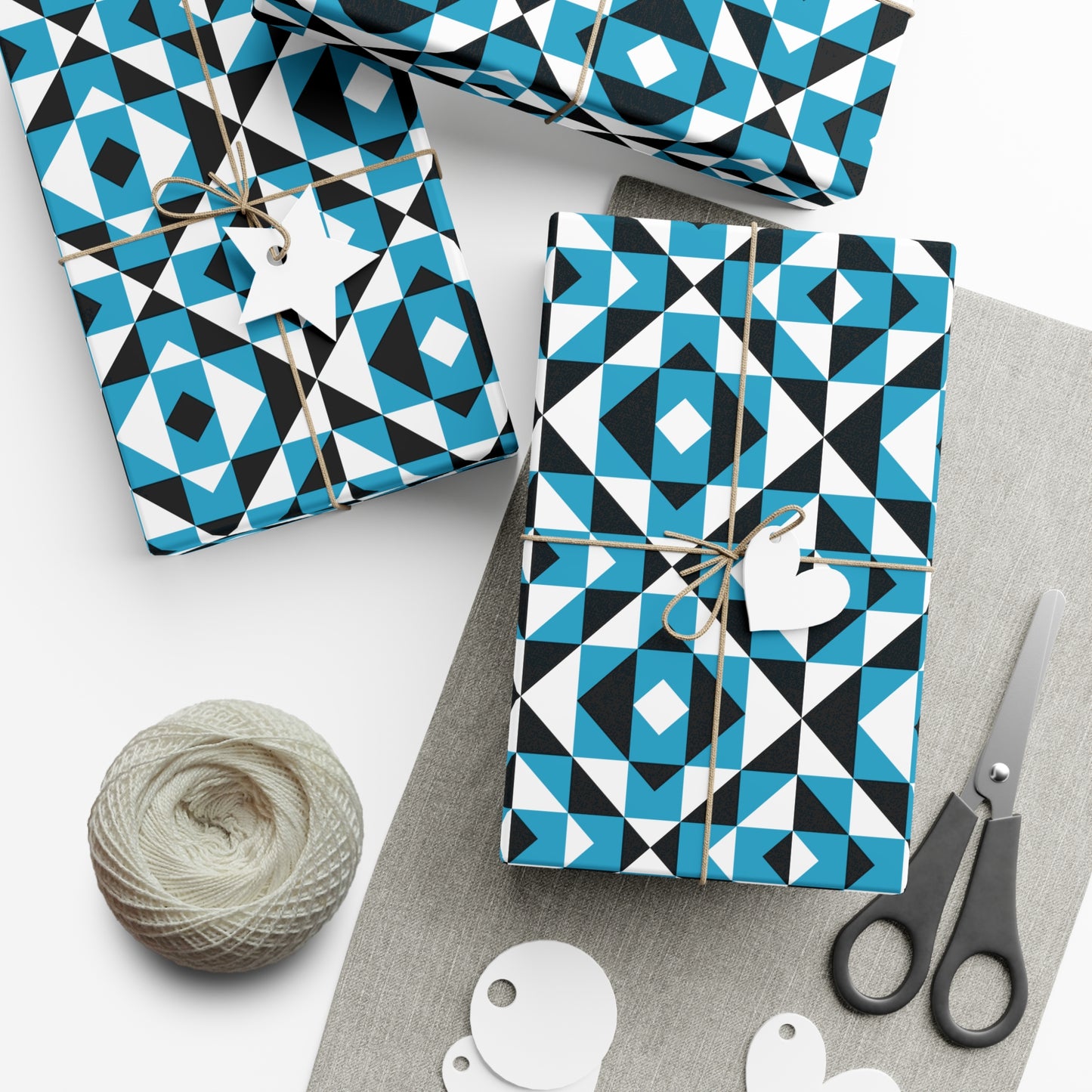 Turquoise Sacred Mountains Gift Wrap Papers