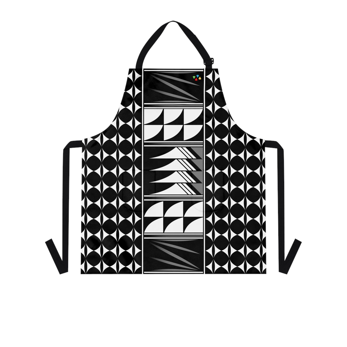 Gray Native Feather Blessing Two Pocket Apron