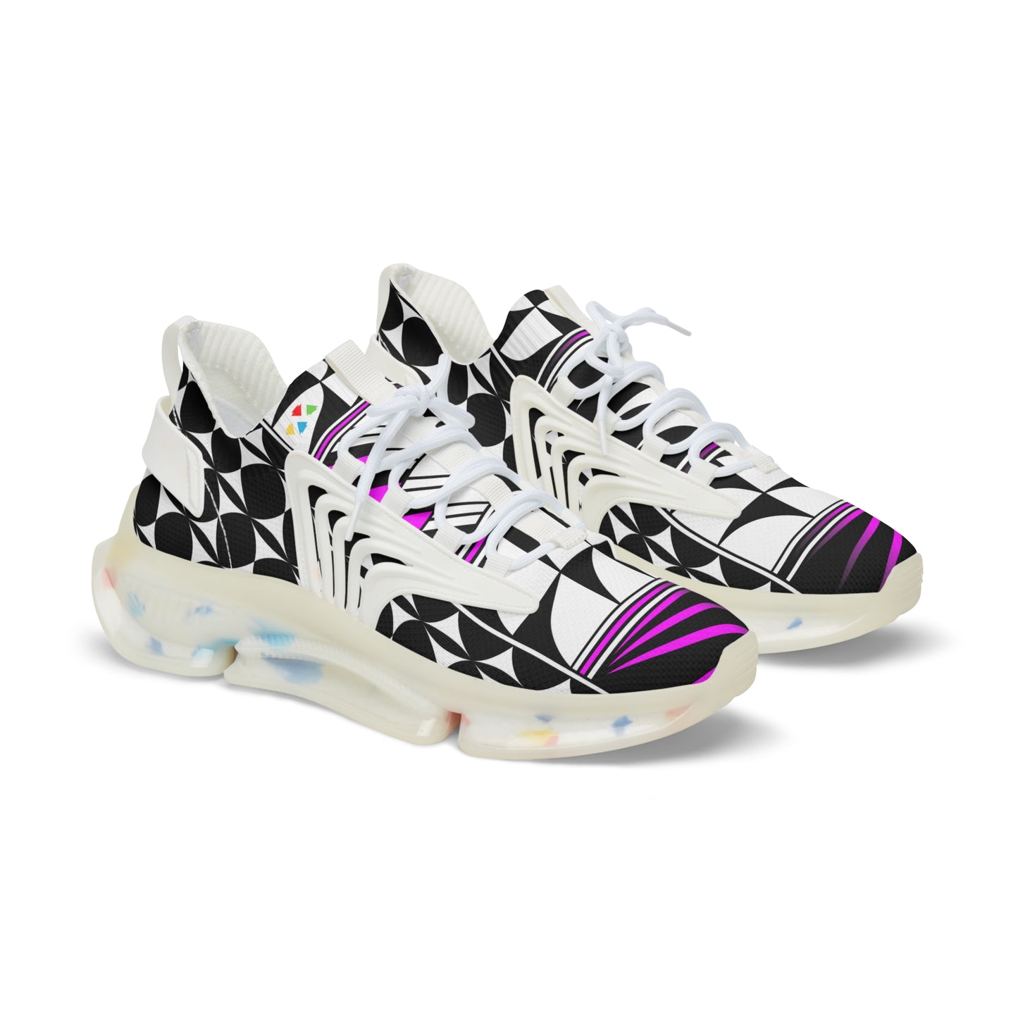 Feather Blessing in Pink Men's Mesh Sneakers