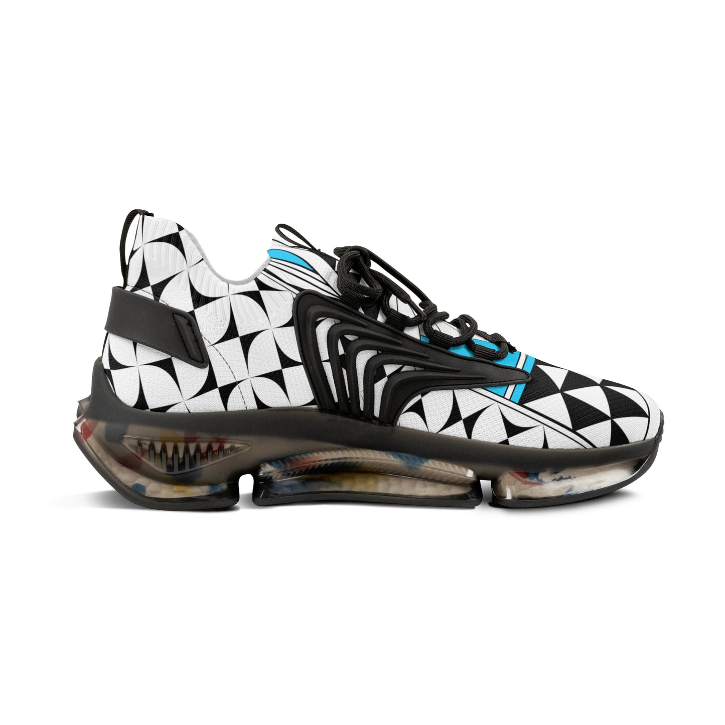Southwest Sunrise in Turquoise Men's Mesh Sneakers