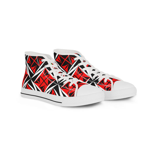 Sacred Winds in Red High Top Sneakers
