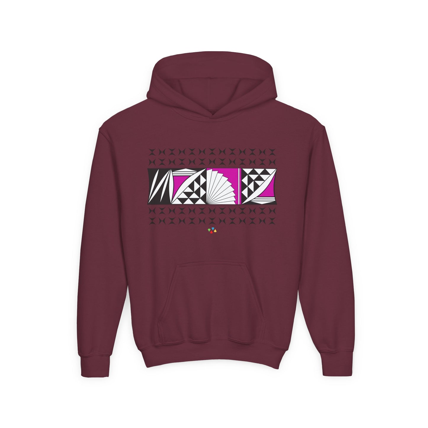 Pink Southwest Sunrise Youth Heavy Blend Hooded Sweatshirt