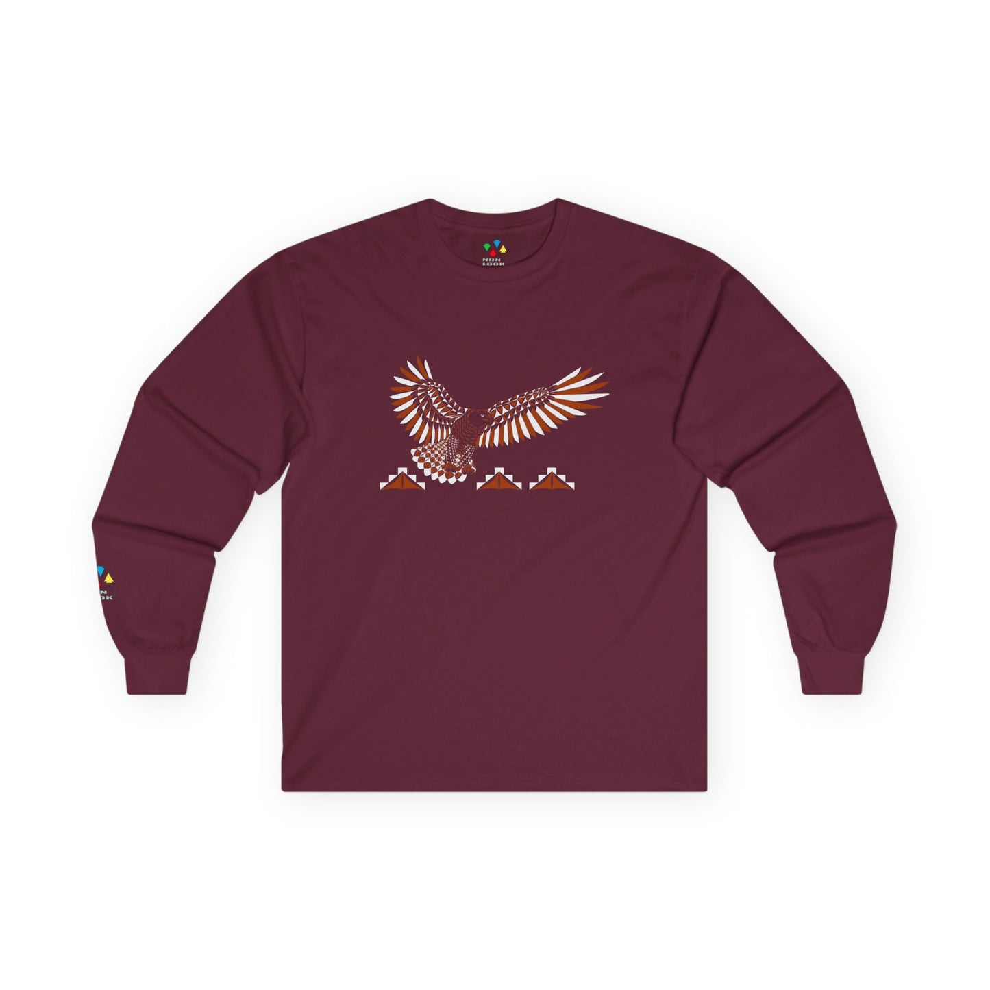 Soaring Eagle in Rust Unisex Long Sleeve Tee