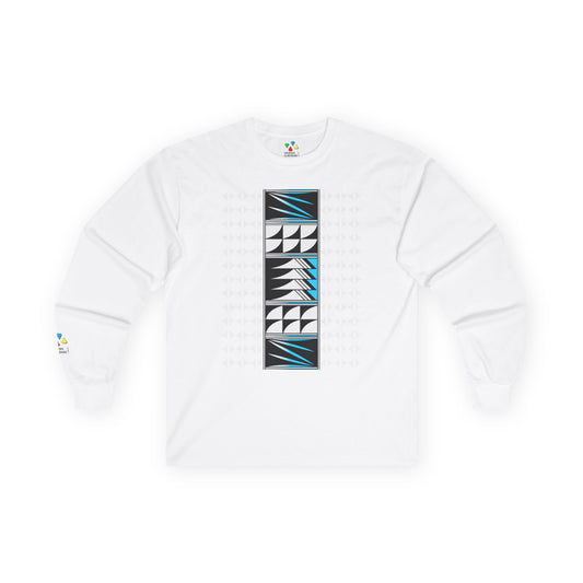 Feather Blessings in Turquoise Unisex Long Sleeve Tee