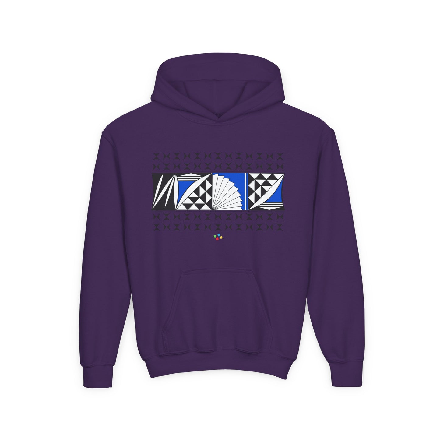 Blue Southwest Sunrise Youth Heavy Blend Hooded Sweatshirt