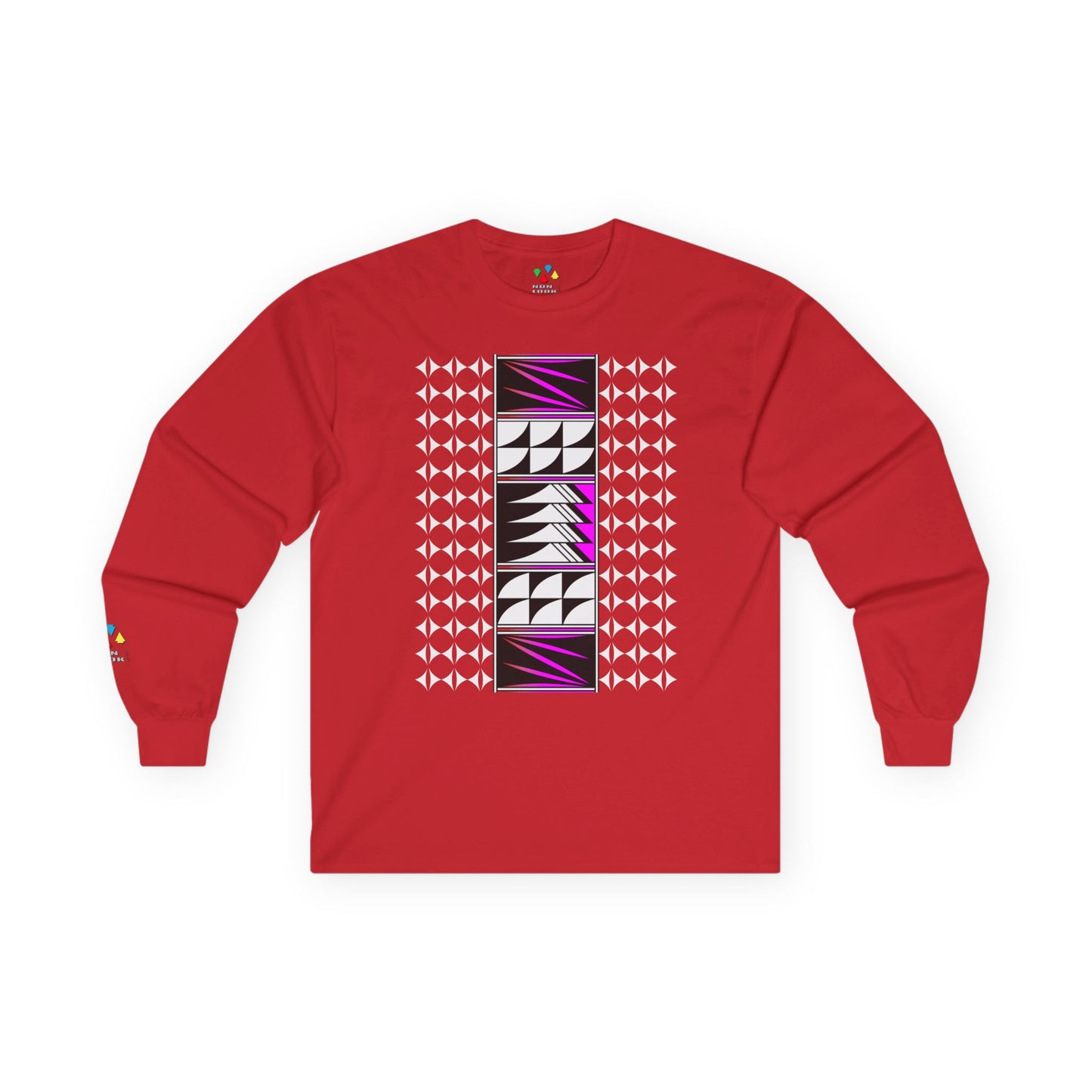 Feather Blessings in Pink Unisex Long Sleeve Tee