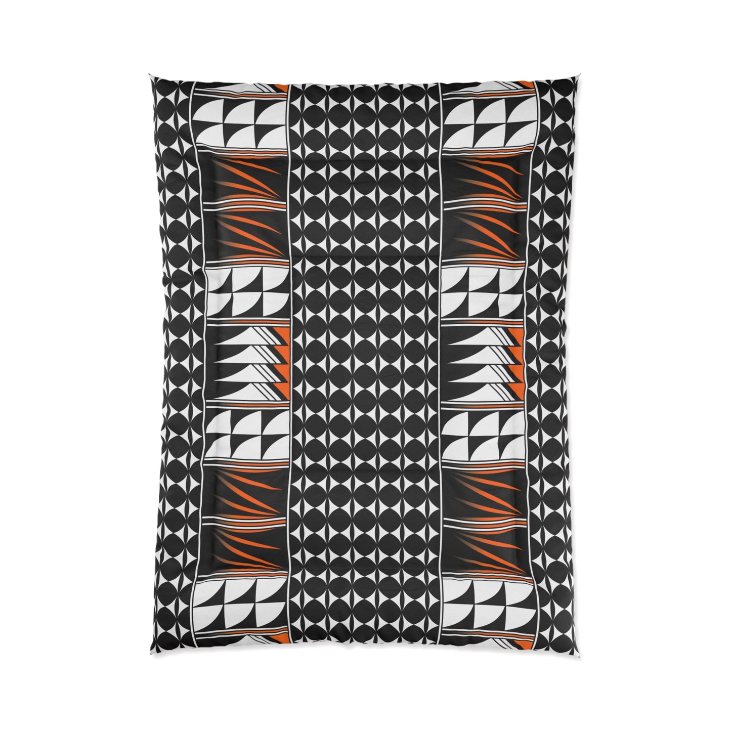 Southwest Feather Blessing in Orange Comforter