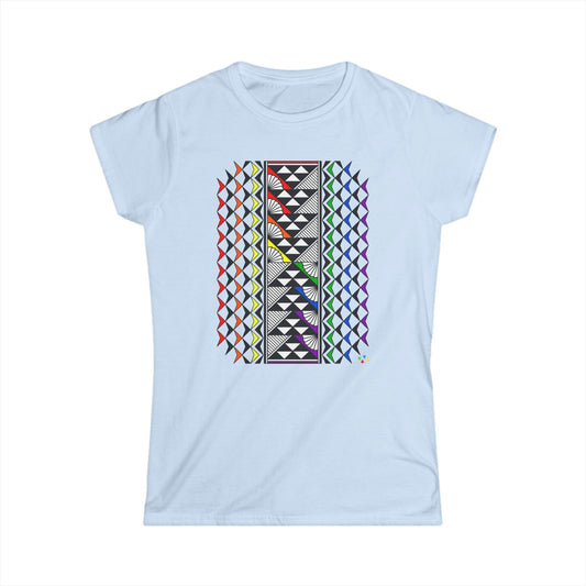 Rainbow Sun and Rain Women's Softstyle Tee