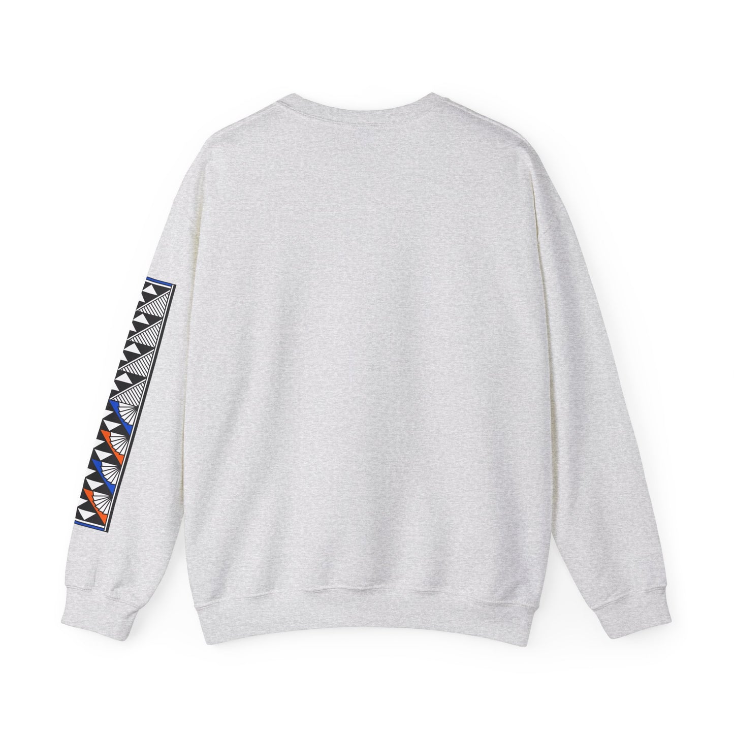 Sun and Rain in Blue/Orange Unisex Sweatshirt