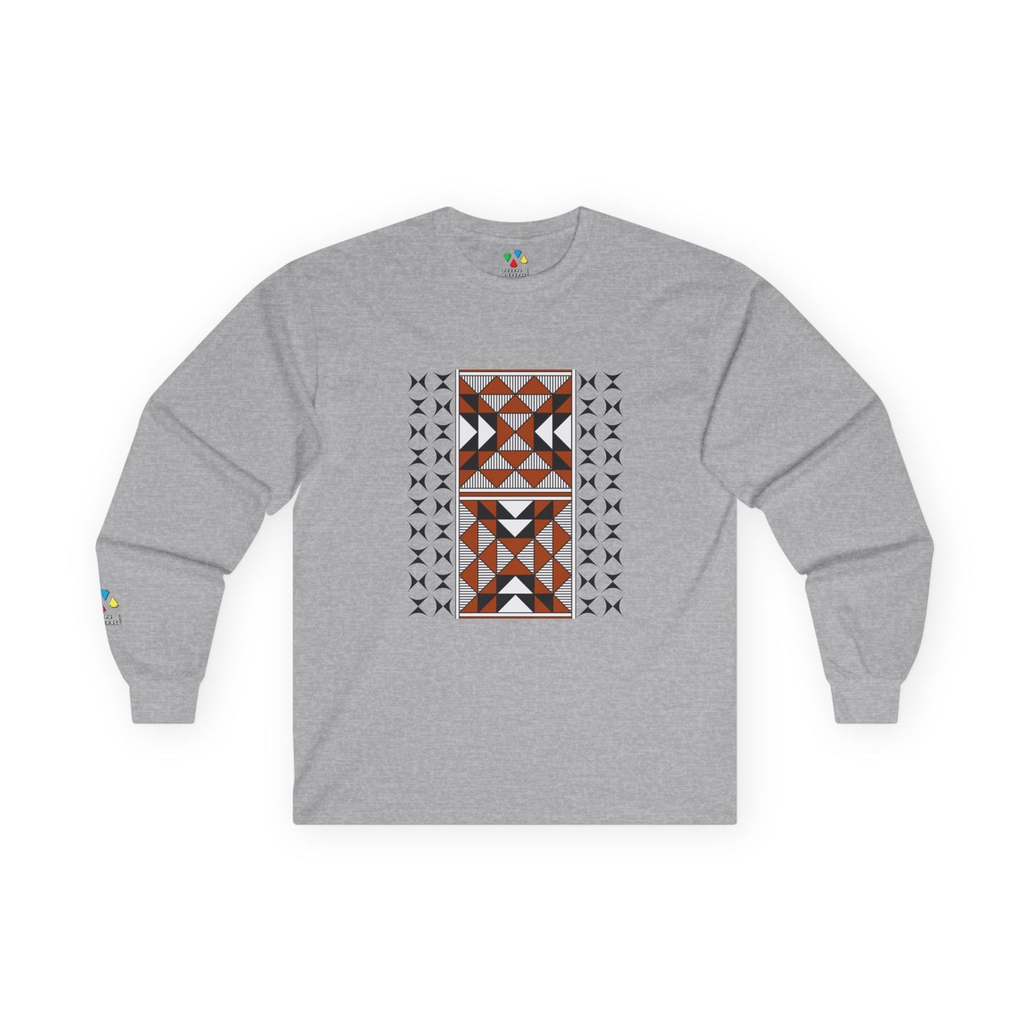 Sacred Mountains in Rust Unisex Long Sleeve Tee