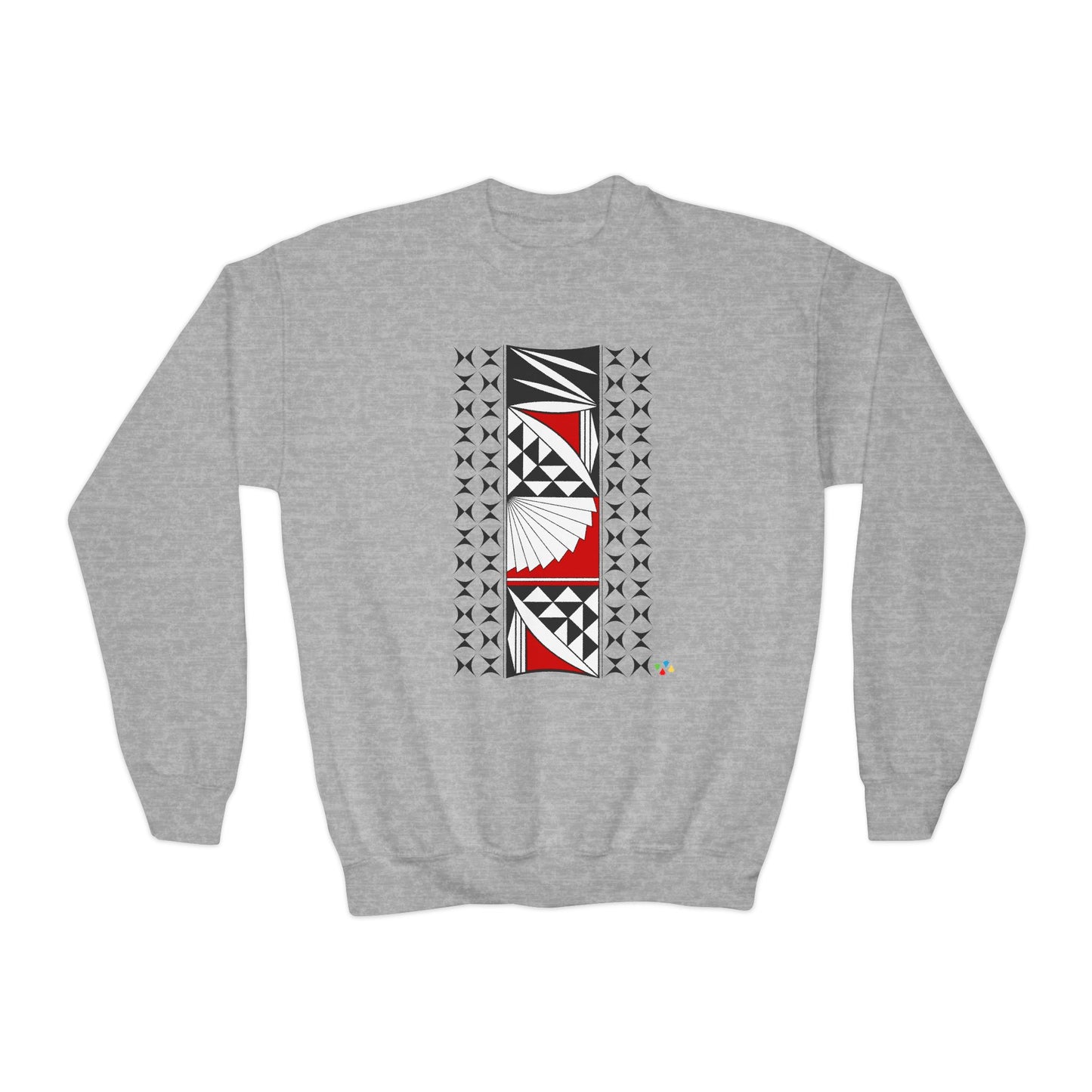Southwest Sunset in Red Youth Crewneck Sweatshirt