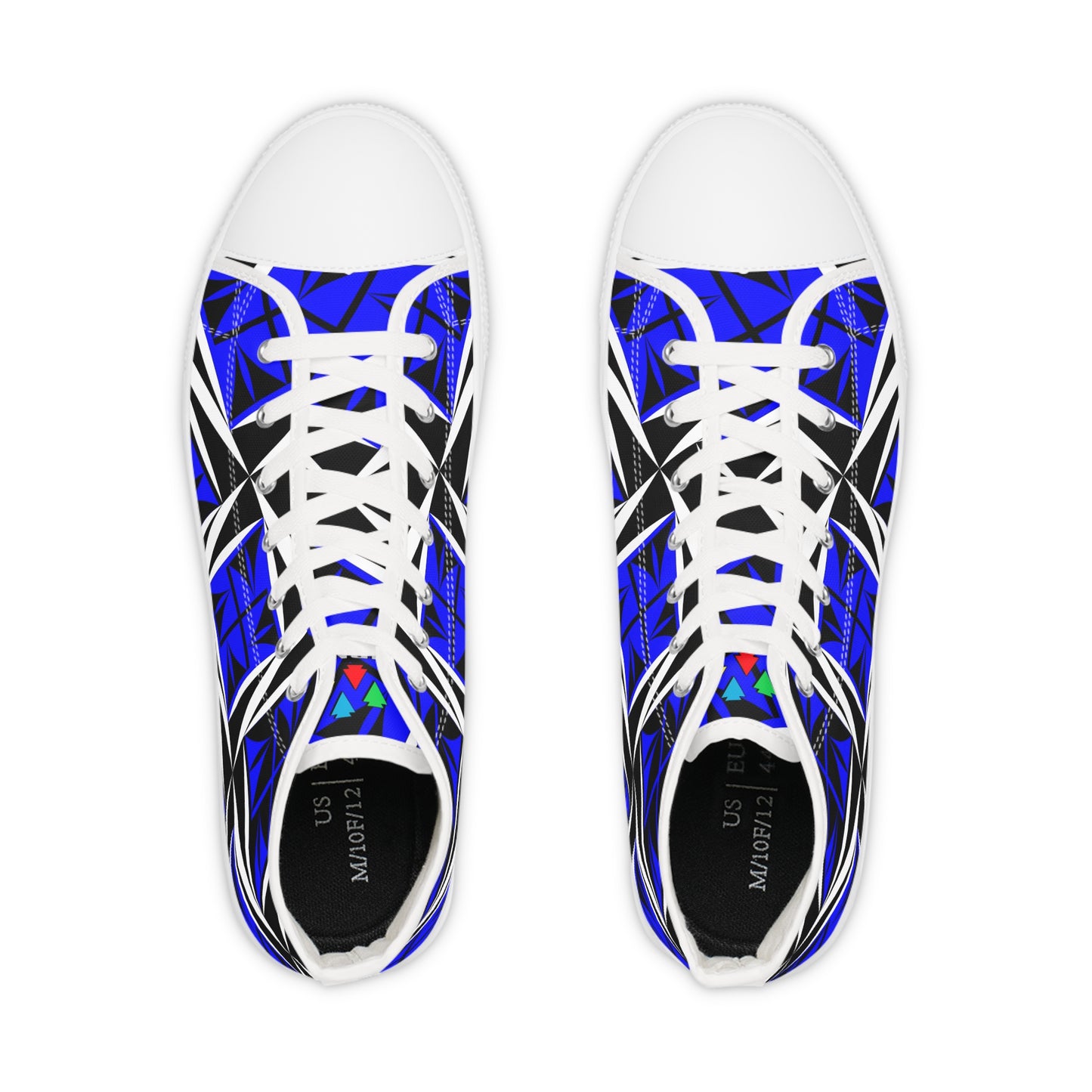 Sacred Winds in Blue High Top Sneakers