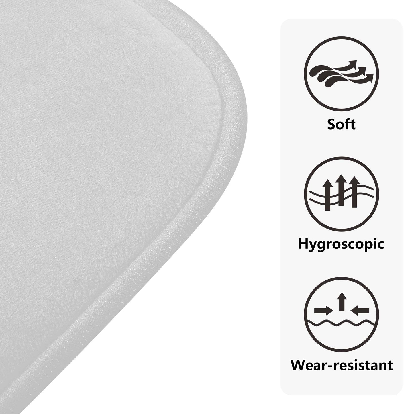 Blessed Feathers on Aqua Bath Rug Set