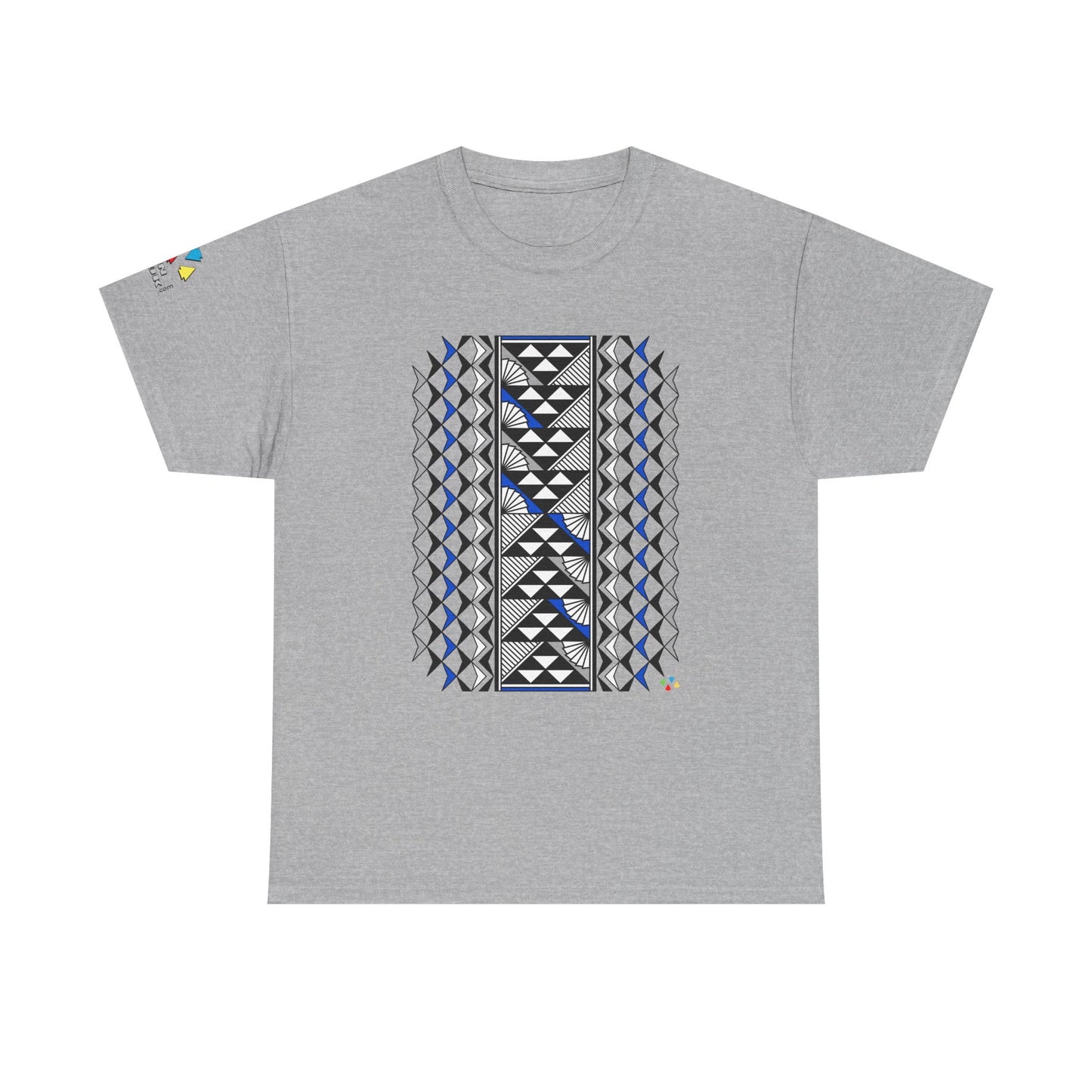 Sun and Rain in Blue/Silver Gildan Unisex Tee
