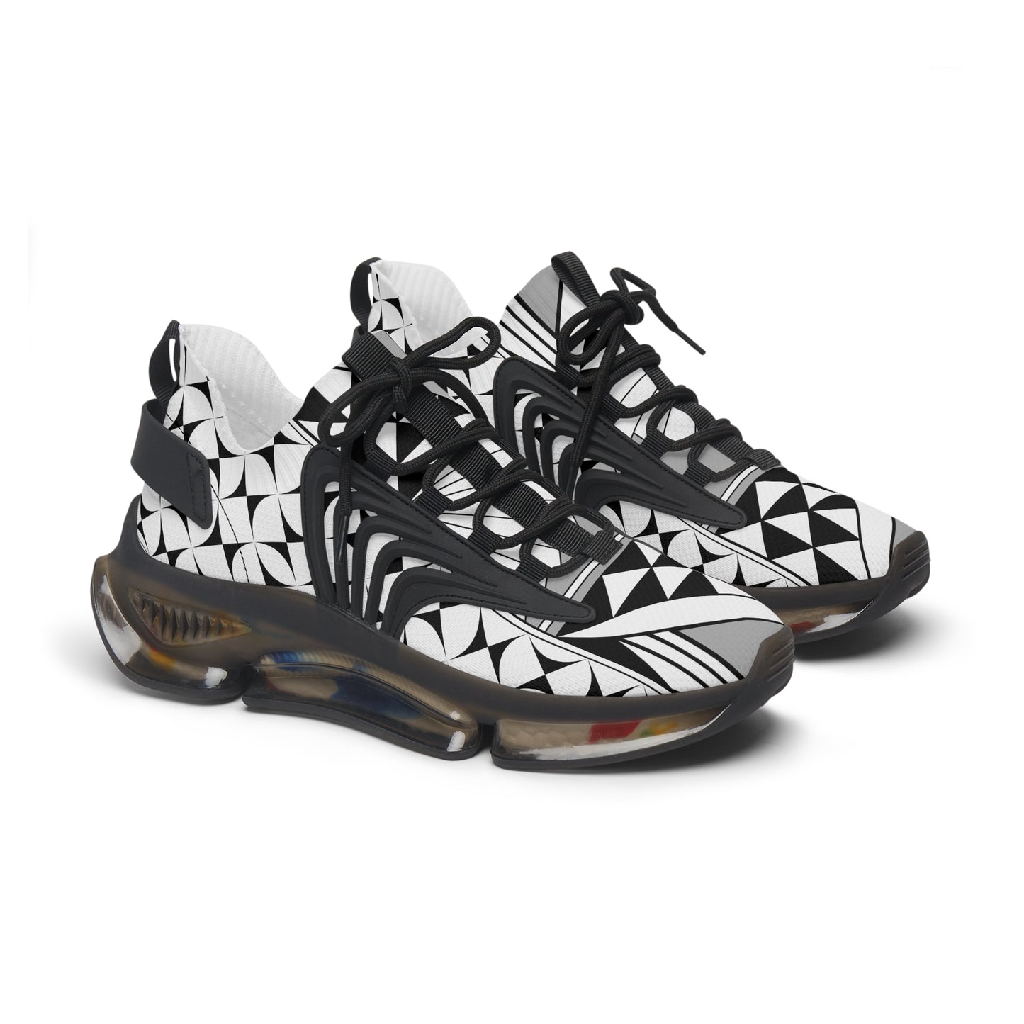 Southwest Sunrise in Gray Women's Mesh Sneakers
