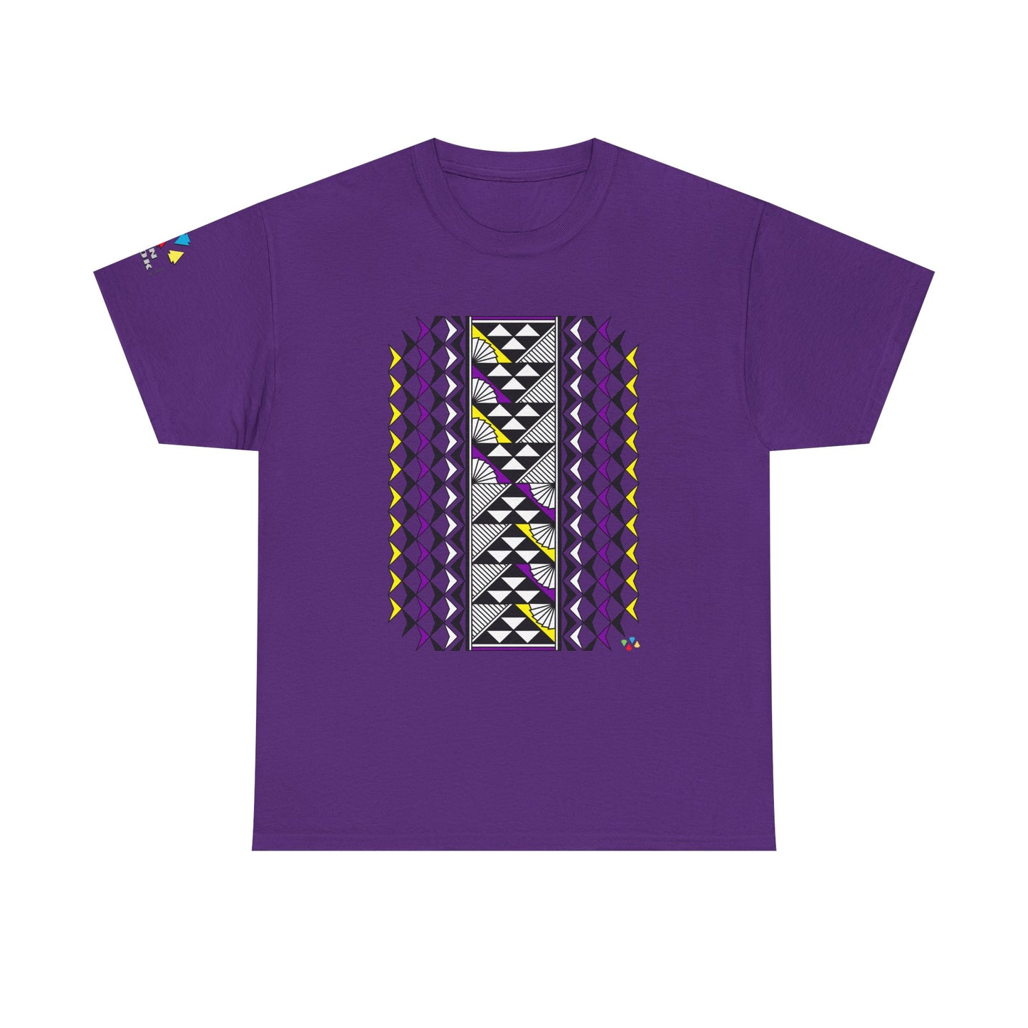 Sun and Rain in Purple/ Yellow Gildan Unisex Tee