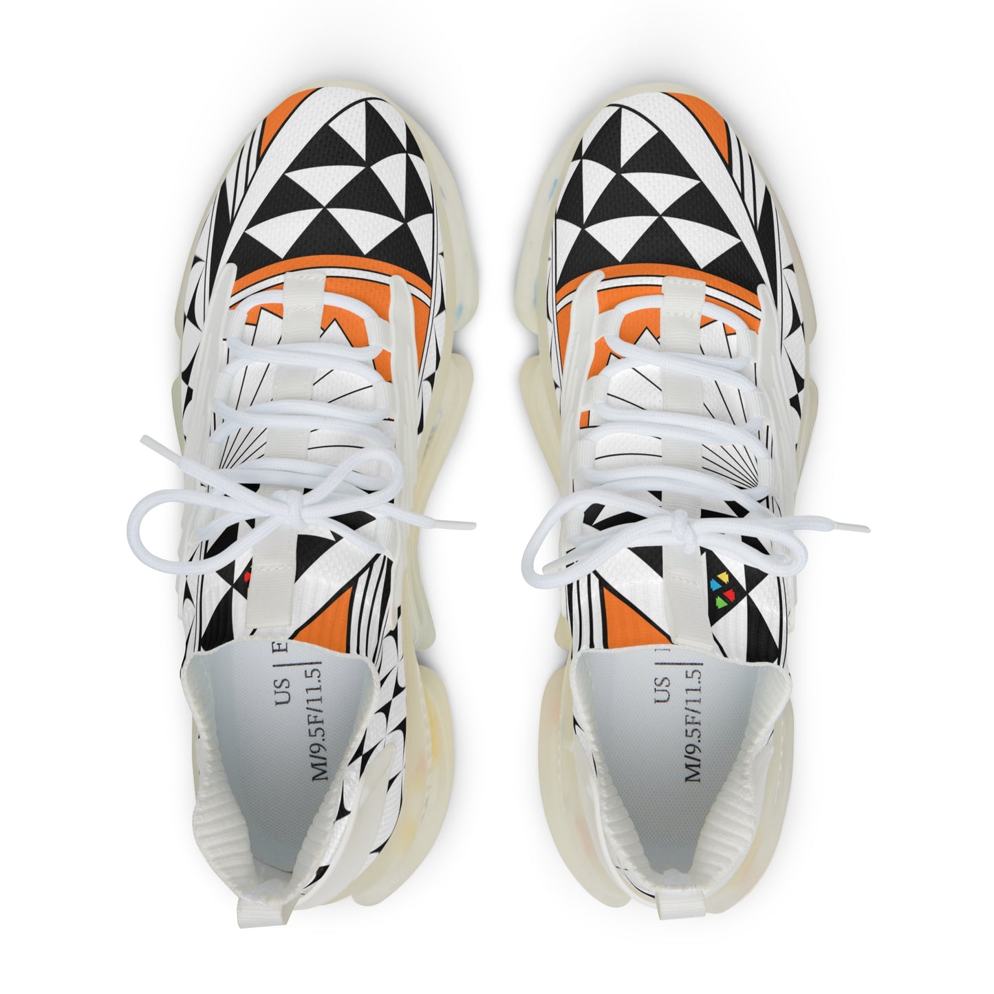 Southwest Sunrise in Orange Men's Mesh Sneakers