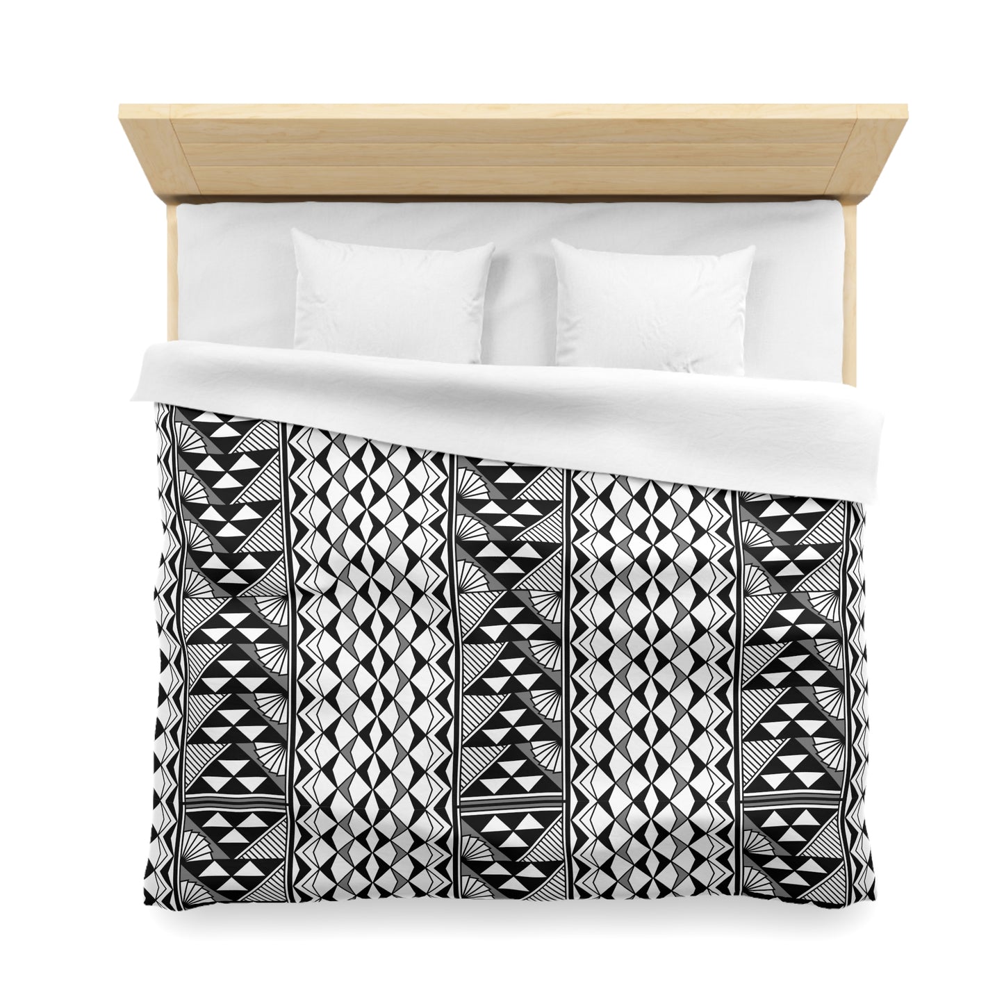 Sun and Rain in Gray Microfiber Duvet Cover
