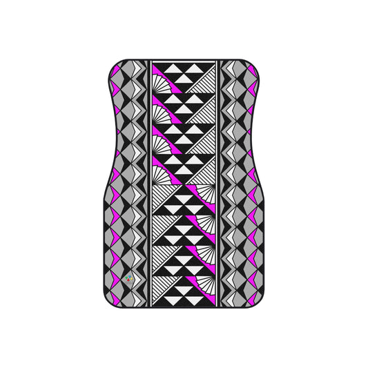 Sun and Rain in Pink Car Mats (Set of 4)