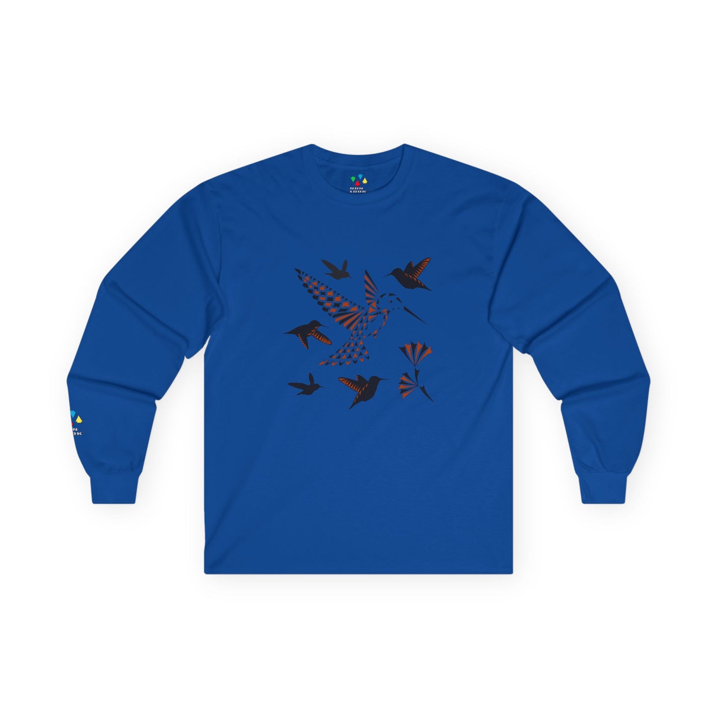 Hummingbird Blessing in Rust Unisex Long Sleeve Tee