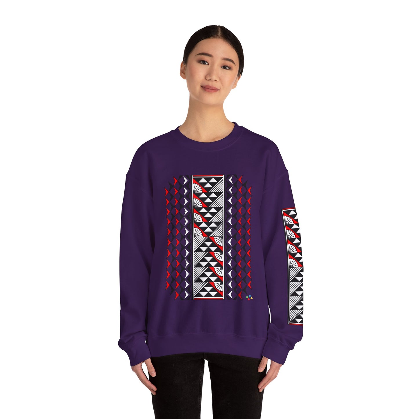 Sun and Rain in Red Unisex Sweatshirt