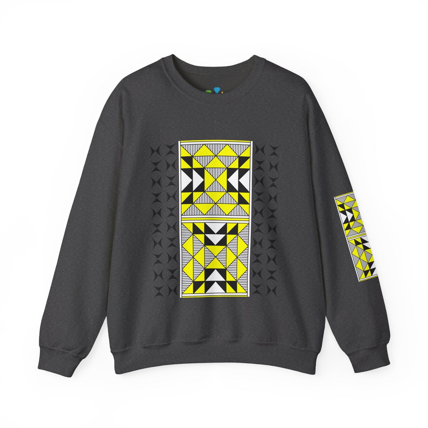 Sacred Mountains in Yellow Unisex Sweatshirt