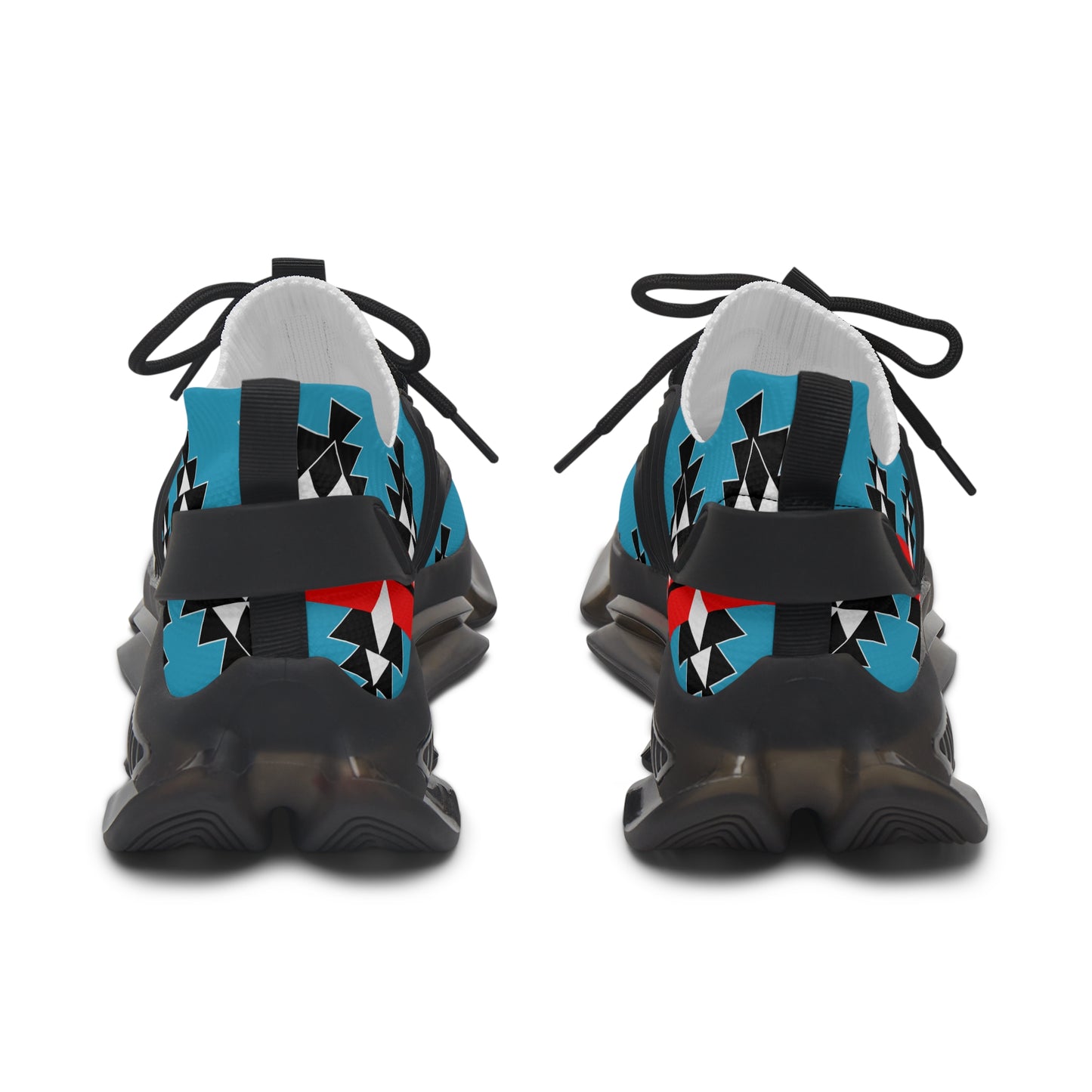 Native Woven Stories on Turquoise Women's Mesh Sneakers