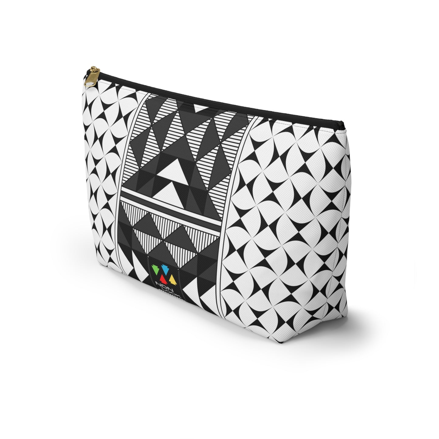Sacred Mountains in Charcoal Pouch w T-bottom