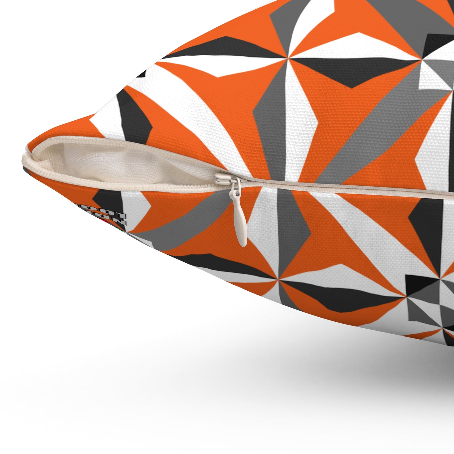 Morning Star in Orange Square Pillow