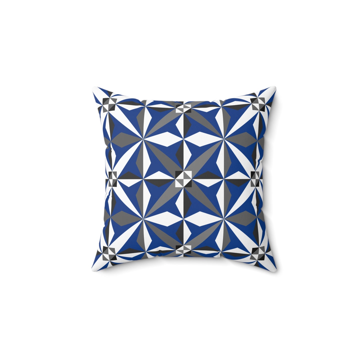 Morning Star in Blue Square Pillow
