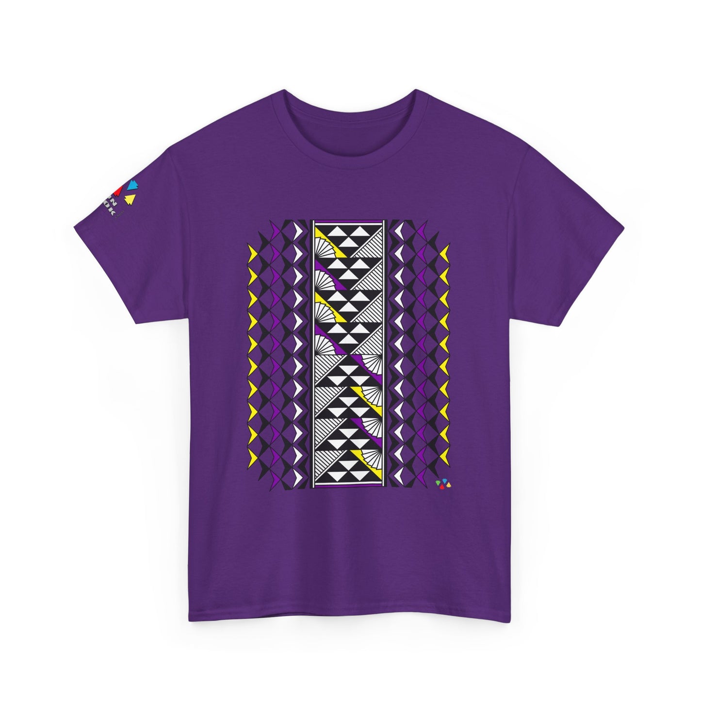 Sun and Rain in Purple/ Yellow Gildan Unisex Tee