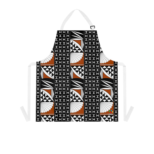 Southwest Sunset 3 Row Rust Two Pocket Apron