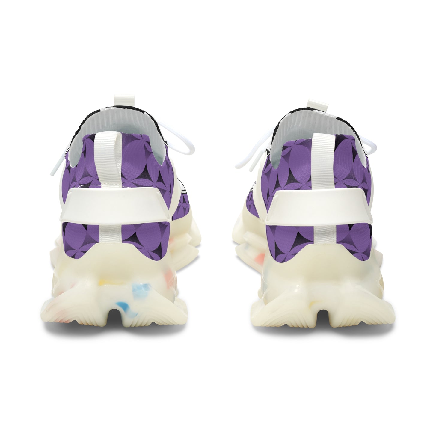 Feather Blessing on Purple Women's Mesh Sneakers