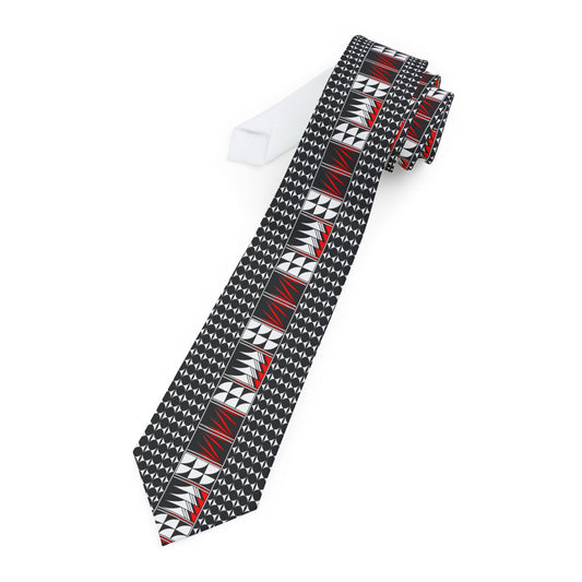 Red Blessed Feathers Necktie