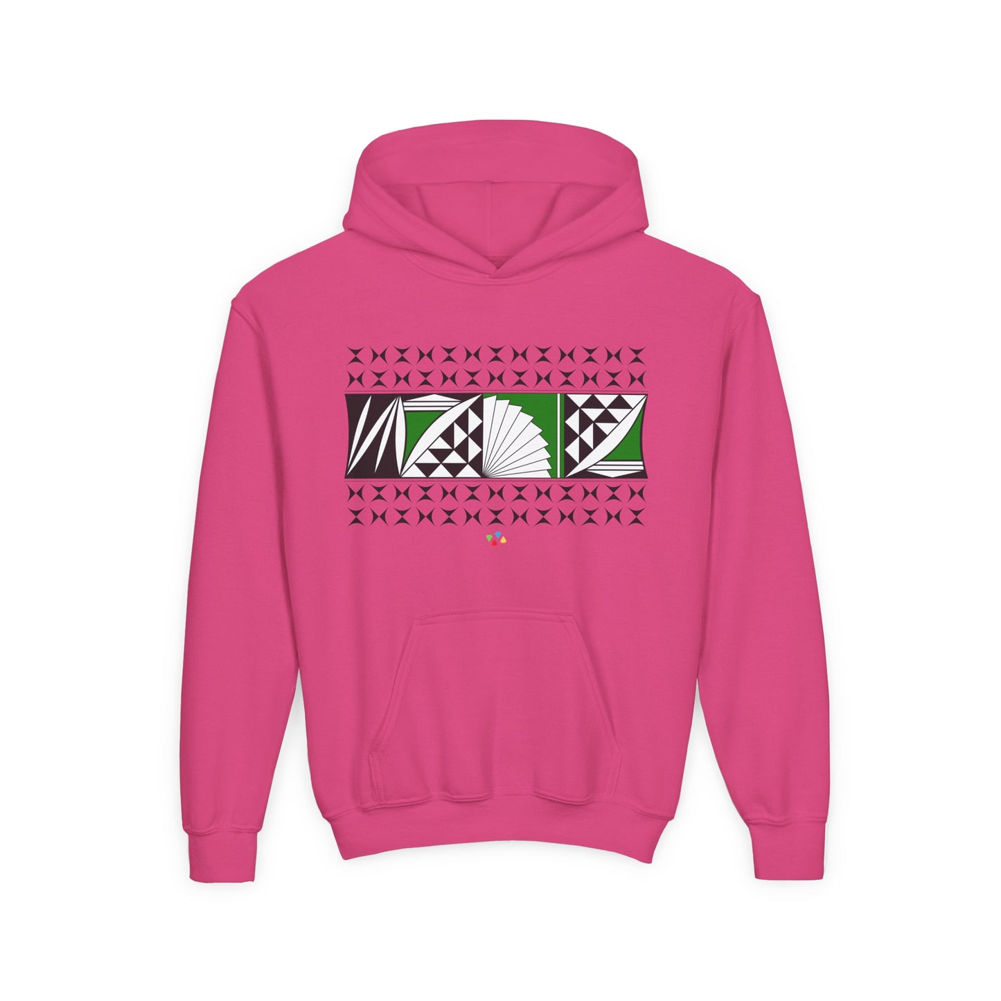 Green Southwest Sunrise Youth Heavy Blend Hooded Sweatshirt
