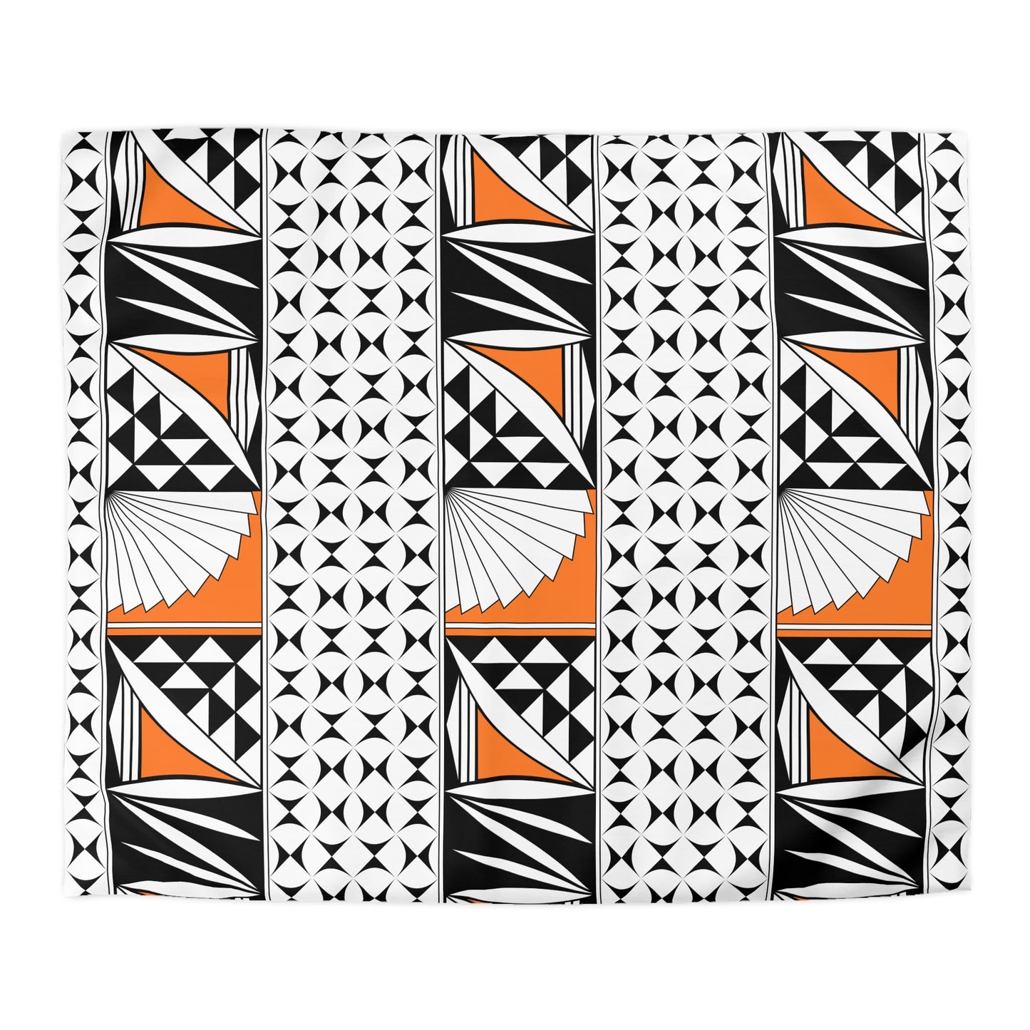Southwest Sunrise in Orange Microfiber Duvet Cover