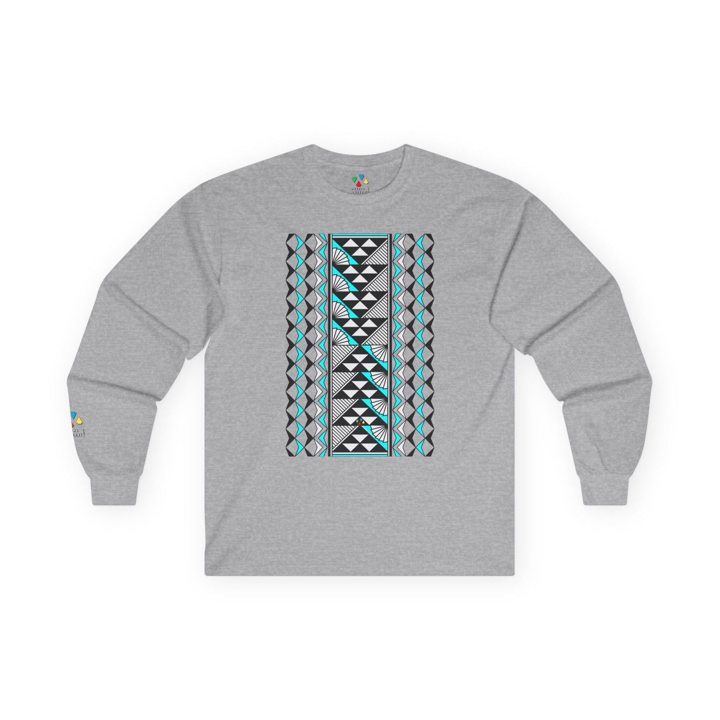 Sun and Rain in Turquoise Unisex Long Sleeve Tee