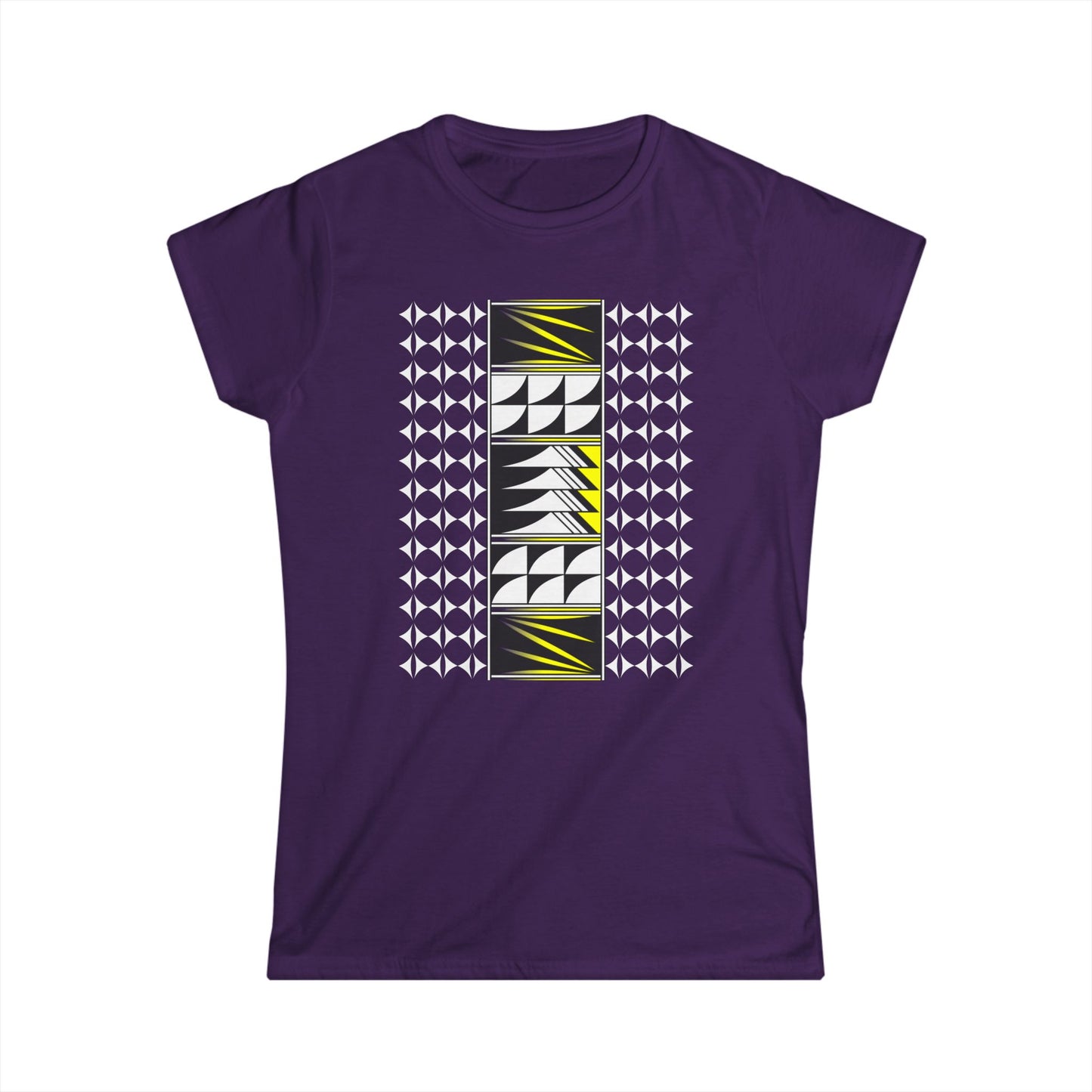 Yellow Native Feather Blessing Women's Softstyle Tee