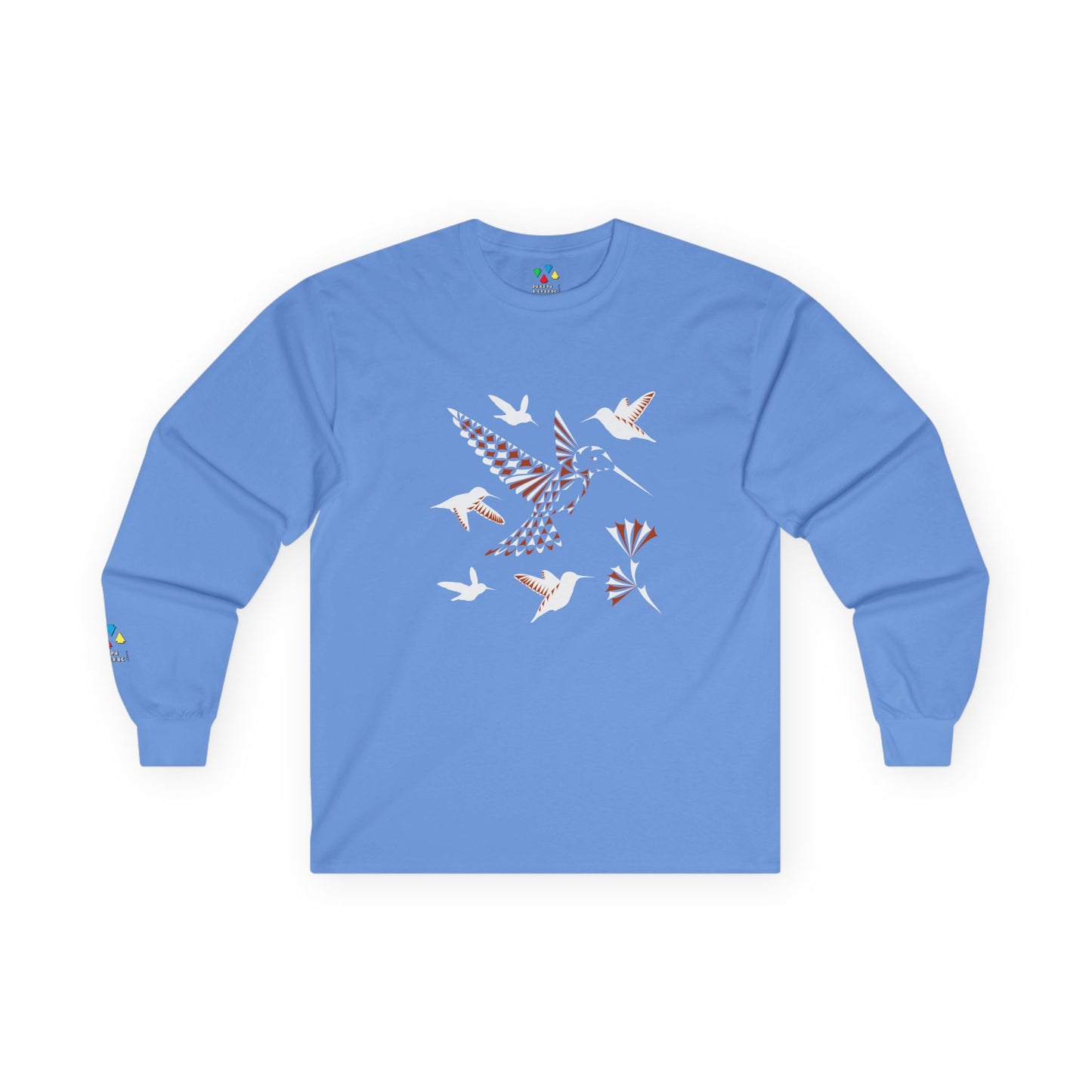 Hummingbird Blessing in Rust Unisex Long Sleeve Tee